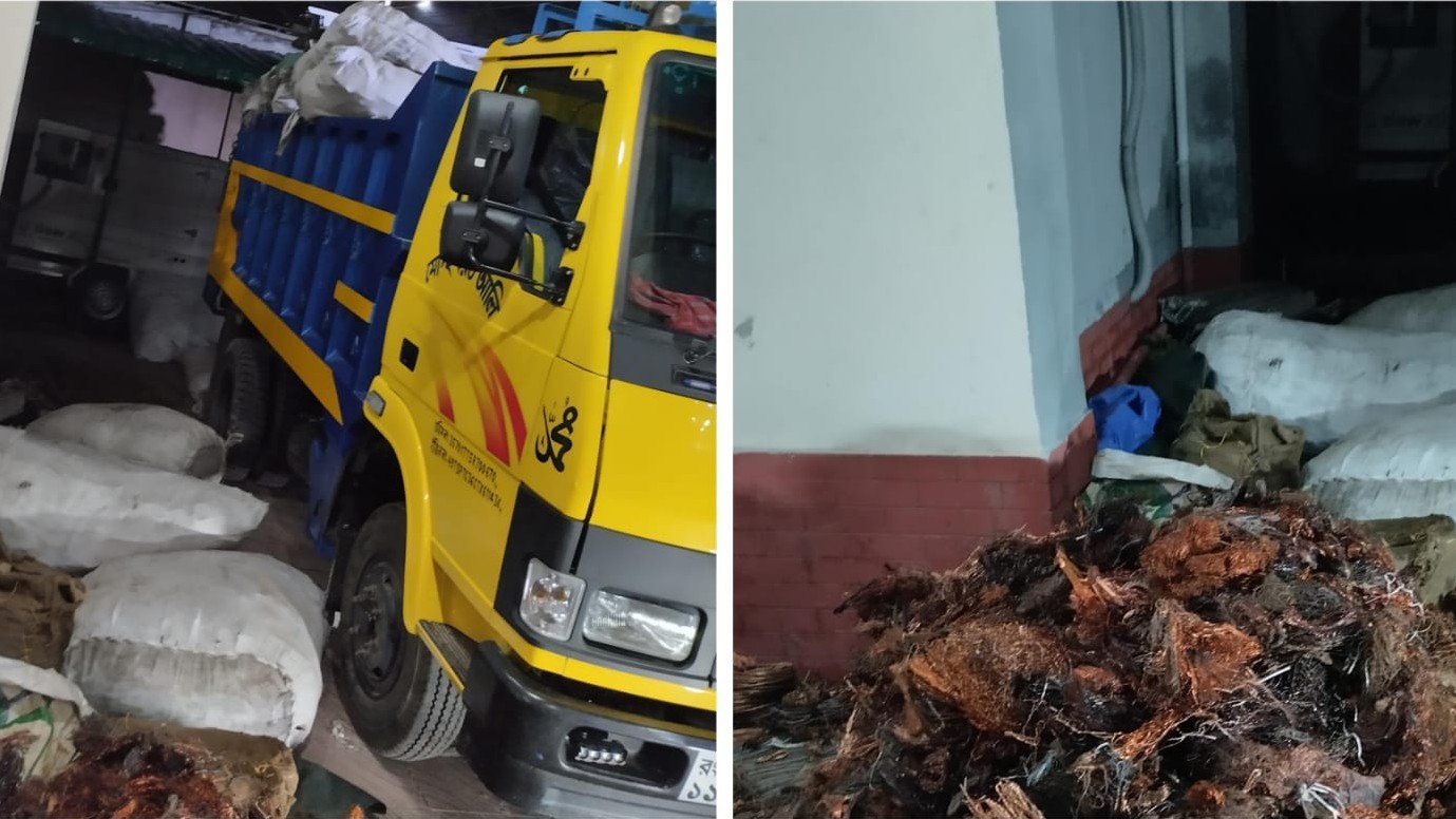 রংপুরে উদ্ধার ১৬ মণ চুরি হওয়া তামার তার, আটক ১